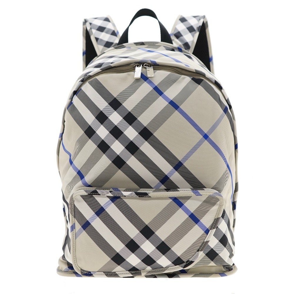 Burberry Shield Backpack Checkered Linchen Polyamide New